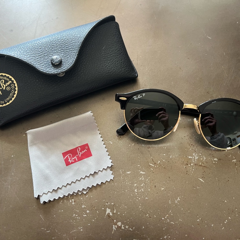 Ray-Ban Clubround Classic Polarized Sunglasses